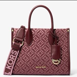 Michael Kors Small Oxblood Multi Mirella Tote
